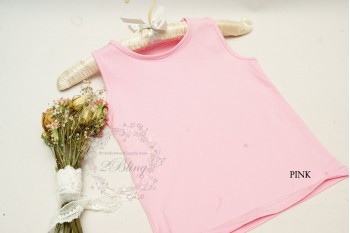 Plain blank PINK SINGLET (1 pc)